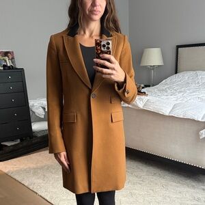 Veronica Beard Camel Black Coat 6